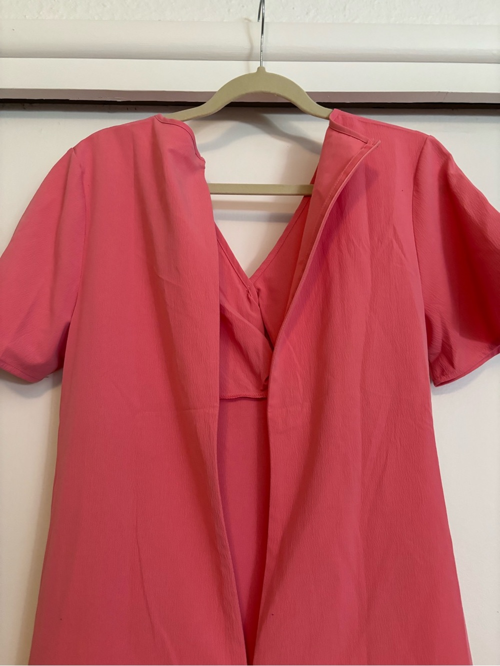 Women's Pink Knot-Front Midi Dress - Picture 5 of 5
